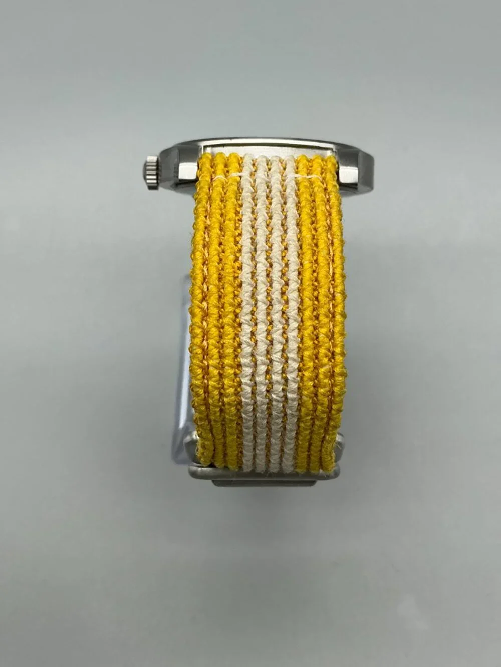 Calvin Klein Jeans Commerce Root Mens Watch Silver Tone Yellow New Battery